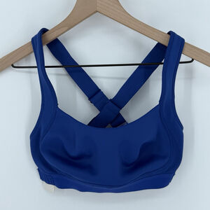 Free People Make A Move Sports Bra Blue Women’s Size Small Adjustable Criss Cros